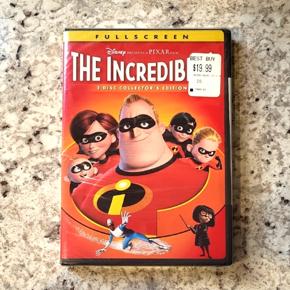 New Sealed 2 Disc The Incredibles Full Screen DVD